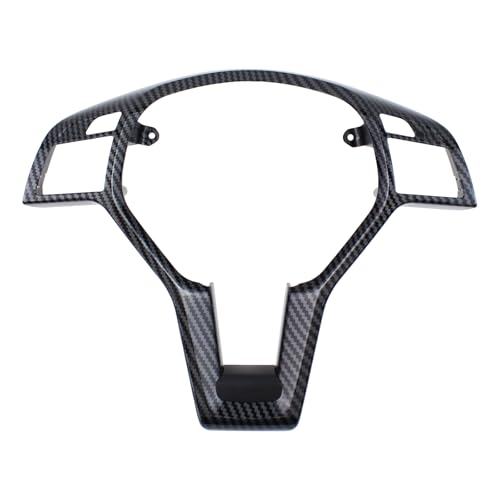 DriveFix Steering Wheel Trim Cover Carbon Fiber Style for Mercedes C250 C350 C63 AMG E63 AMG 2012-15, C300 2012-14, CLA250 CLA45 AMG 2014-19, E250 E63 AMG S 2014-16, E350 2012-16, E400 2013-17, E550