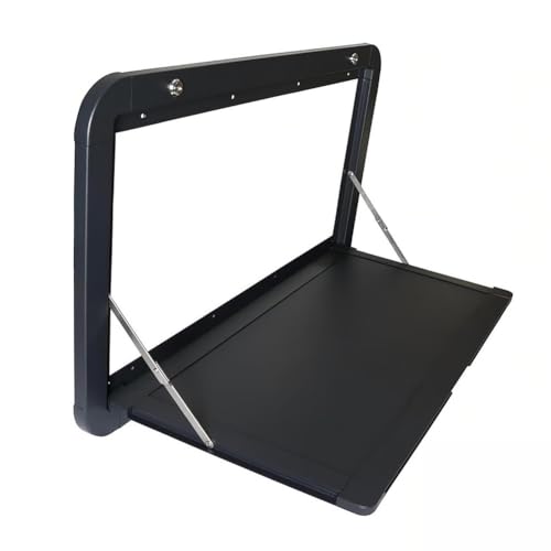 Mesa de comedor RV plegable de aleación de aluminio, mesa plegable montada en la pared con 2 cerraduras para autocaravanas y autocaravanas