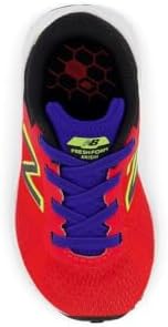 New Balance Kid's Fresh Foam Arishi V2 Bungee Running Shoe, Neo Flame/Black/Lemonade, 7 Toddler - 3