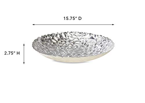IMPULSE! Dorado Large Silver Decorative Bowl - Thumbnail 4