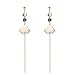 Produktbild Katylen Earring Fan-Shaped Tassel Girl Ohrringe Super Temperament berührt die lose Linie der Alten Stein Lange Mädchen Ohrringe