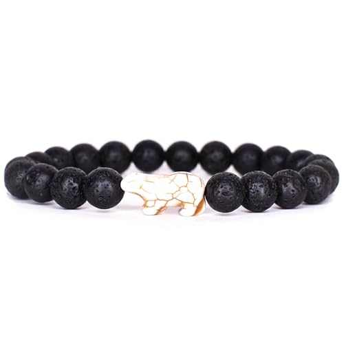 Fahlo Polar Bear Tracking Bracelet, Elastic, supports Polar Bears International, one size fits most for Men and Women