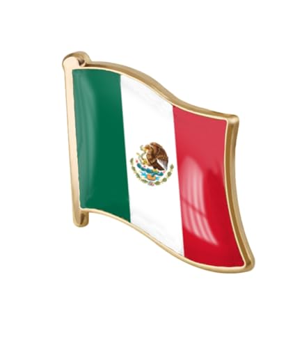 Image of vmcoatdu 1inch Country Flag Pin Badge International Travel Brooch Metal Alloy Souvenir Pin