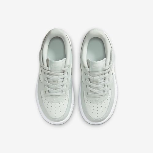 Nike Force 1 Low EasyOn Little Kids' Shoes (FN0237-007, Light Silver/Spruce Aura/White/Sail)4