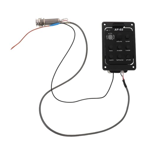 Préampli pour guitare acoustique POPETPOP avec micro piezo et panneau de contrôle latéral