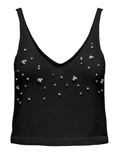 ONLY Onlcolette Life SL Bling Top KNT Femme - Tricot haut de gamme aux reflets subtils