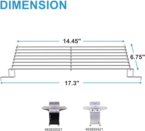 Image of G325-0001-W1 Grill Warming Rack for Charbroil Performance 2 Burner Grill
