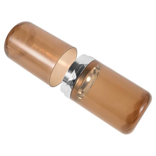 Happyyami Vaso de Enjuague bucal portátil Estuche Taza de artículos de tocador de Viaje Caso Caja de Cepillo de eléctrico Taza de baño de Viaje páginas Brown