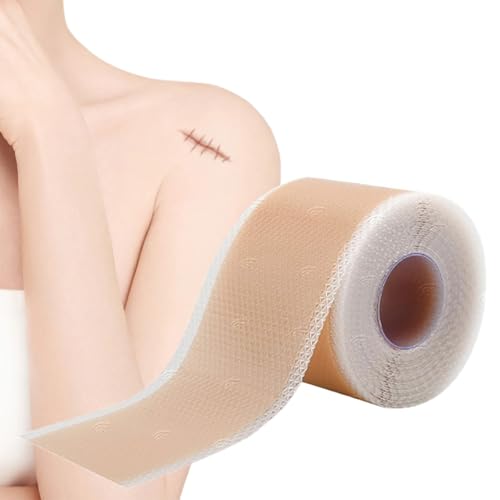 NICEIN Cerotti Silicone Cicatrici (4cm x 300cm), Riutilizzabile Silicone Scar Sheets, Impermeabile Cerotto Silicone per Cicatrici, Cerotti Protezione Solare Cicatrici per Cicatrici Causate da Cesareo