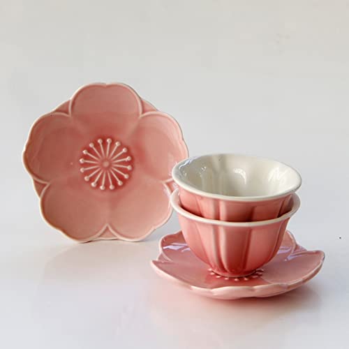 Kubek kreatywny kubek różowy kwiat ceramiczny kubek do kawy spodek zestaw popołudniowa herbata pachnąca herbata czarna filiżanka do herbaty biuro dom kubek filiżanka do kawy