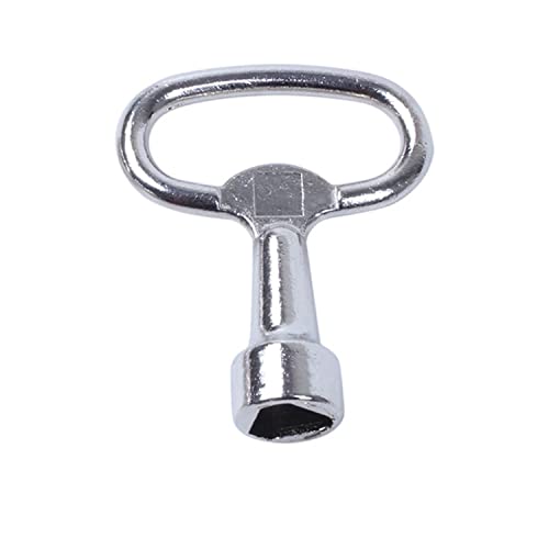 Movilideas - Llave ascensor | Llave maestra Triangular | Llave Puerta Ascensor | Llave puerta emergencia | Diámetro interno 8 mm | Apta para Ascensor, radiadores, cajas de control, armarios de control