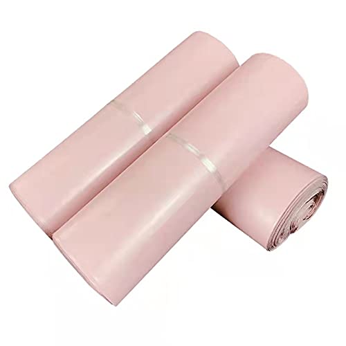 QSCTYG Enveloppe Plastique Expedition 50pcs/Pack Mailing Courrier Emballage Poly Sac à l'intérieur Noir extérieur Poignée Rose Sac Opaque Sacs étanches 14 Fils Enveloppe 258 (Color : 17X30 cm 50pcs) Cover