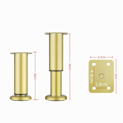 Patas ajustables de 18-30cm para elevar el estilo de tu sofá o mueble de salón 3