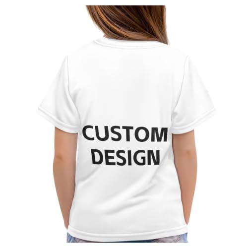 Image of Xhuibop Kids Tshirts Girls Boys 3-16 Years Summer Clothes for Teens Loose Fitting Tops