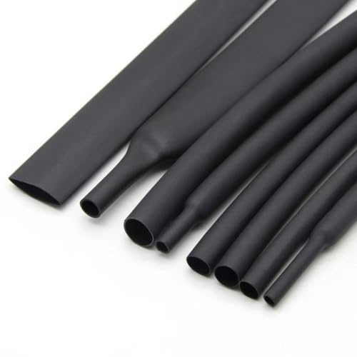 Gaine thermorétractable 16mm gaine enveloppe câble noir 25M réparation fil bricolage
