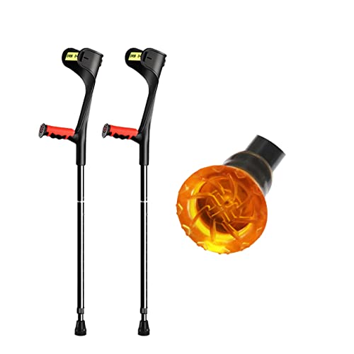 Béquilles ergonomiques en aluminium pour adulte pour une marche fluide et équilibrée