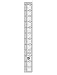 Creative Grids 1.5" x 12.5" Rectangle Quilting Ruler Template CGR15125