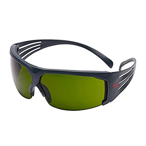3M™ SecureFit™ SF630AS-EU Occhiali di protezione, montatura grigia, antigraffio, lenti da saldatura con gradazione 3.0 IR