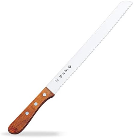藤次郎 Fujiro Slicer Cutter, 14.75, Stainless and Wood