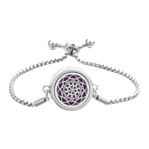 Air Freshener Perfume Oil Diffuser Bracelet Stainless Steel Jewelry Women Gift