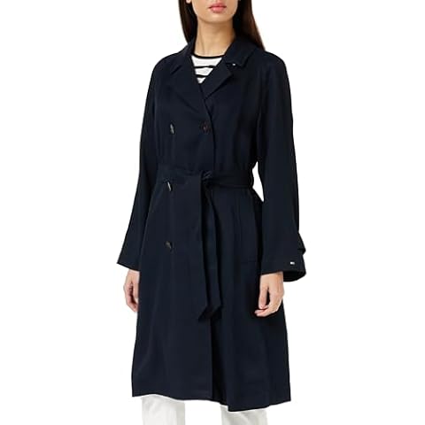 Tommy Hilfiger Women's Tencel Blend Trench Coat Cover