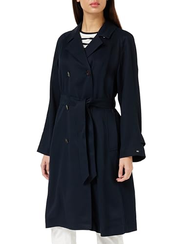 Tommy Hilfiger Abrigo Mujer Gabardina, Azul (Desert Sky), 54