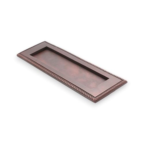 Placa de latón para puerta delantera de 25,4 cm con acabado bronce envejecido 8