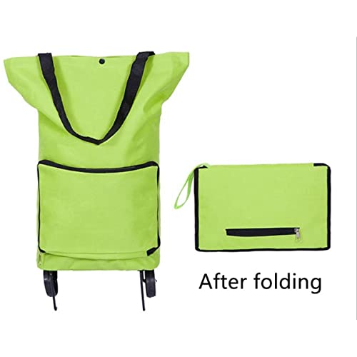 LUFISH Einkaufstrolley Klappbar, Tragbare Zusammenklappbare Tasche Für Kleinigkeiten Auf Rädern,Zusammenklappbarer… – Bild 6