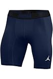 Nike Jordan Mens Compression Shorts 6' Jumpman Logo (Navy, X-Small)