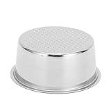 Riuulity Tazón de café en Polvo de Acero Inoxidable de Alta Presión para EC5 EC7 EC9, Filtro Poroso para café de Sabor Fino, Duradero y sin óxido, 51 Mm de Diámetro, 1 Oz