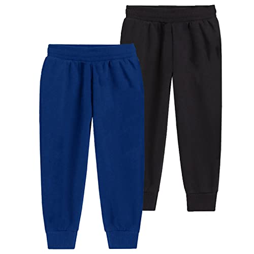 Image of Trampoline Kids Cotton Blend Trackpants Pack of 2 with Drawstrings & Ribbed Cuffs | Vibrant Printed Joggers for Boys & Girls | Soft Waistband & Side Pockets | Everyday Comfy Wear