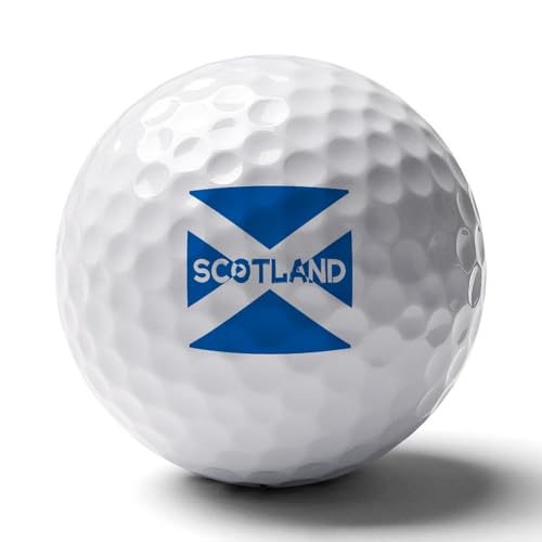 Scotland United Kingdom Scottish Flag Personalized Golf Balls Distance Performance
