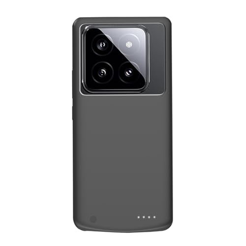 XIAOMI�Ή� Back clip soft edge style 14Pro �o�b�e���[�P�[�X 3.7V 6800mAh Black �o���ɍœK LED�c�ʕ\���t�� 2026FC