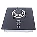 Single Gas Cooktop, 1 Burner LPG RV Caravan RV Cooktop Stove with Tempered Glass Lid, 1.8Kw Stainless Steel Single Countertop Gas Stove for Outdoor Apartments, Boat, Car, Camping