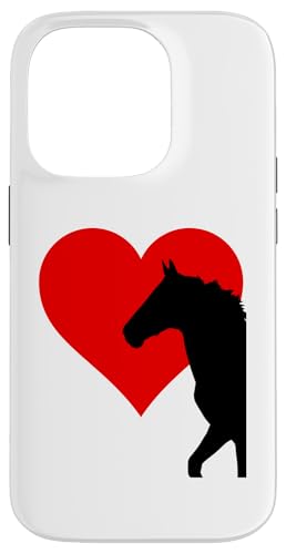 �n �n�p I love Horses Red Heart �X�}�z�P�[�X iPhone 14 Pro �p