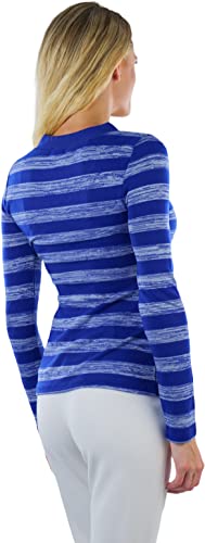 Image of ToBeInStyle Women's Classic Long Sleeve V-Neck Pullover Sweater