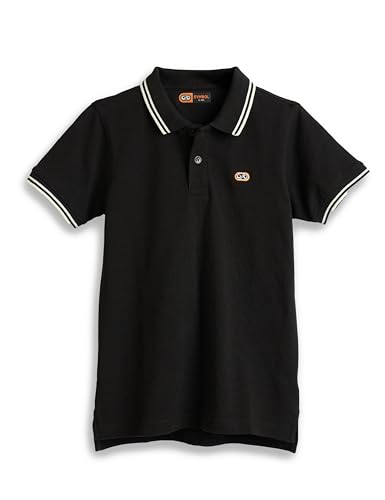 Image of Amazon Brand - Symbol Boys Cotton Rich Solid Polo Tshirt | Collar Tshirts | Half Sleeves | Plain-Regular Fit
