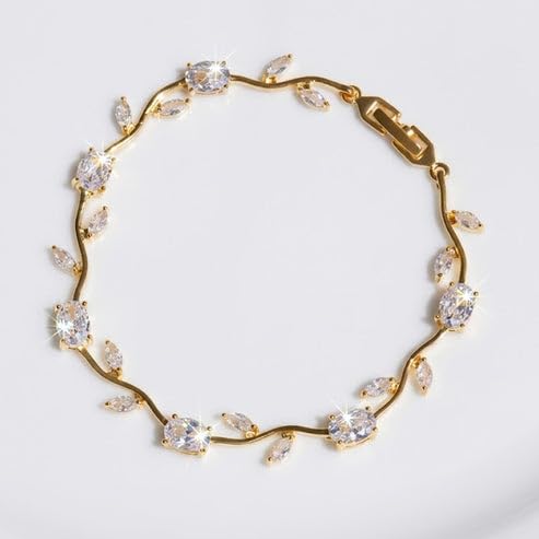 Image of Aurie Tulip Bracelet for Women & Girls | Anti Tarnish Stainless Steel Floral Bracelet |Party and Daily Wear Jewellery