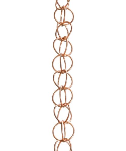10 Best Copper Rain Chains That Elevate Your Outdoor Style 5 Monarch Pure Copper Ring Rain Chain (8.5 ft)