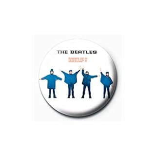 Badge petit format The Beatles : photo Help! Sous Licence Officielle - Les Beatles, Paul McCartney, John Lennon, RIngo Starr, George Harrison