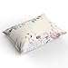 Purple Pink Floral Queen Duvet Cover Set,3 Piece Washed Microfiber Soft Comforter Quilt Cover with 2 Packs Pillow Cases All Season Bedding Set for Baby Girl Boy Spring Butterfly Rustic Wildflower