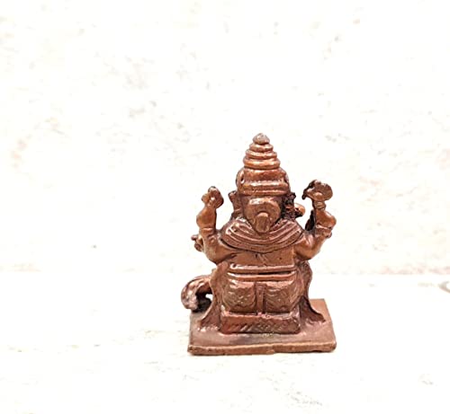 Image of Little Ganesh Murti Copper Idol - 3.8 cm - Pack of 1
