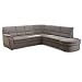 Produktbild Cavadore Ecksofa Gingle mit Ottomane rechts / Schlafsofa mit Federkern, Relaxfunktion, Stauraum und hochwertigem Mikrofaser-Bezug in Wildlederoptik / Klassisches Design / 260 x 89 x 240 / Grau
