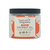 Wildly Organic Refined Coconut Oil 14 Fl Oz - Organic, Non-GMO, Vegan, RBD, No Coconut Flavor/Aroma (Neutral Flavor) - Perfect for Skin, Hair, Cooking, & Baking - BPA-Free Container