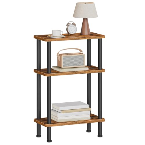 HOOBRO Narrow Side Table, 3-Tier Slim End Table No Tools