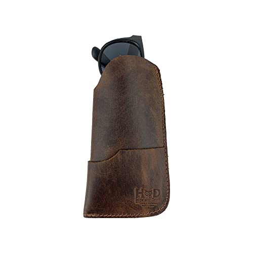 Image of Hide & Drink, Rustic Sunglasses Case & Wallet Handmade from Full Grain Leather