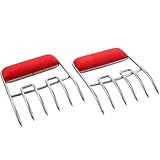 Charcoal Companion CC1130 HEAT-RESISTANT BPA-Free Durable Stainless Steel Meat Claws