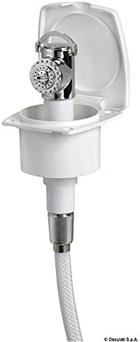 OSCULATI Doccetta New Edge Bianca Tubo PVC 2,5 m