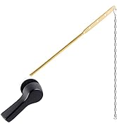 Universal Toilet Trip Lever Toilet Tank Front Mount Handle with 1pc Stainless Steel Flapper Chain...