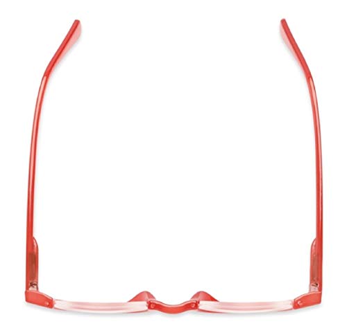 Image of The Shay Colorful Semi-Rimless Half Reader Reading Glasses, 1.25 Red